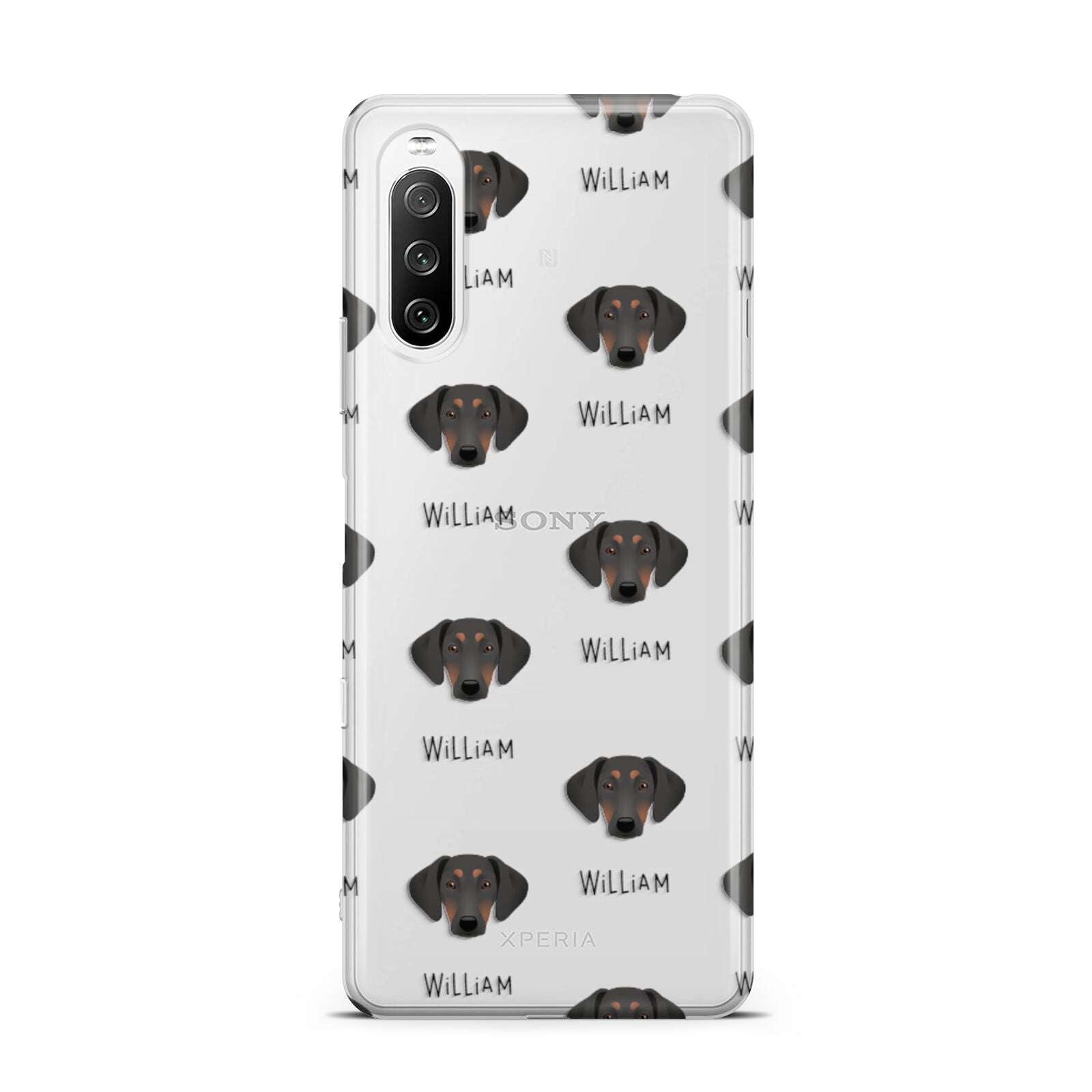 Greek Harehound Icon with Name Sony Xperia 10 III Case
