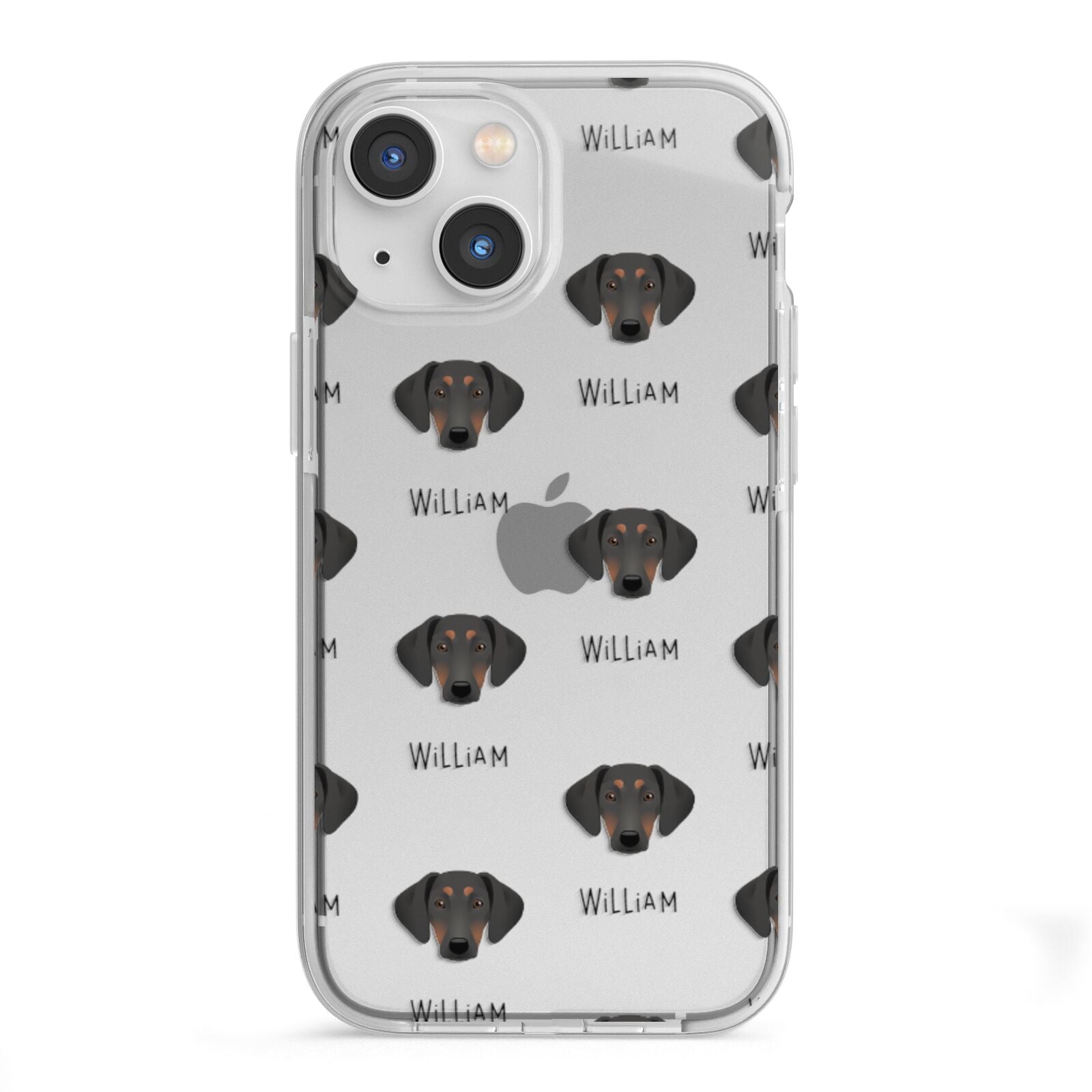 Greek Harehound Icon with Name iPhone 13 Mini TPU Impact Case with White Edges