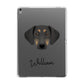 Greek Harehound Personalised Apple iPad Grey Case