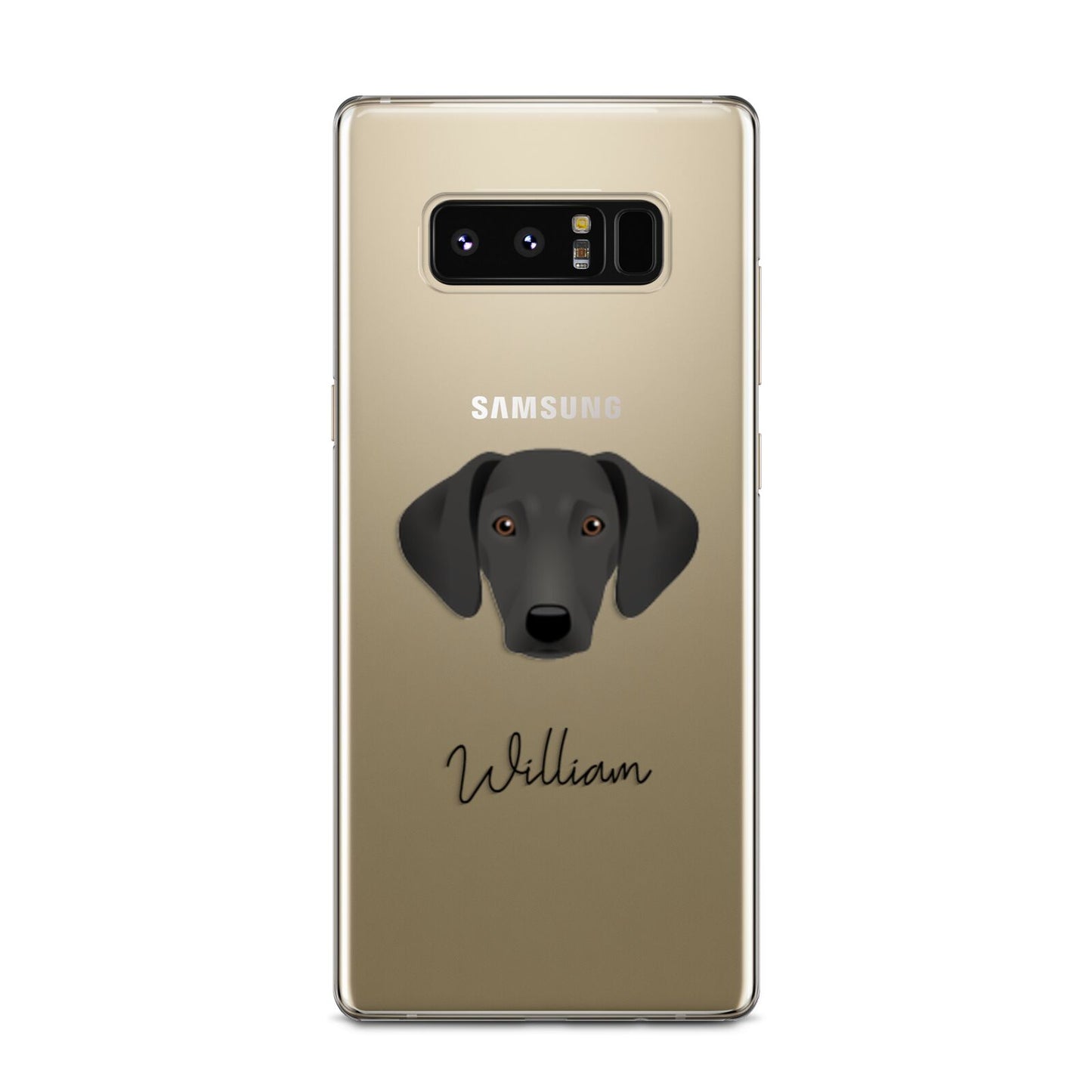 Greek Harehound Personalised Samsung Galaxy Note 8 Case