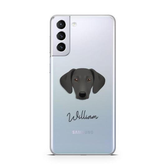 Greek Harehound Personalised Samsung S21 Plus Phone Case