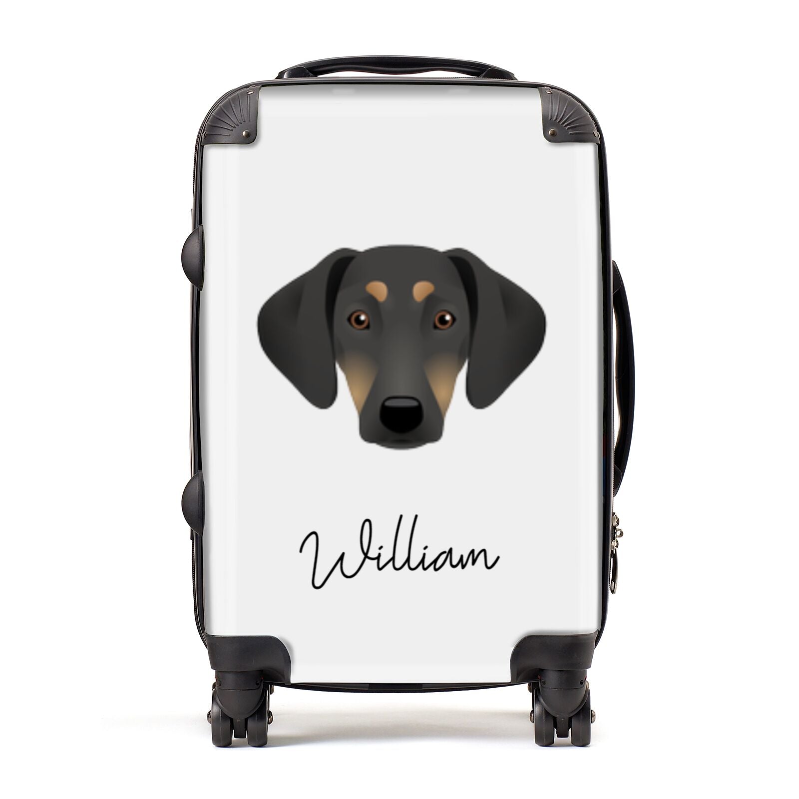 Greek Harehound Personalised Suitcase