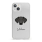 Greek Harehound Personalised iPhone 13 Clear Bumper Case