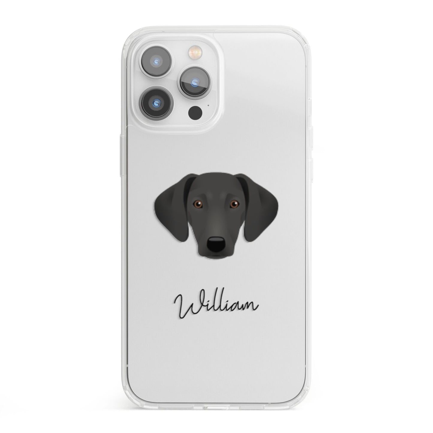 Greek Harehound Personalised iPhone 13 Pro Max Clear Bumper Case