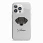 Greek Harehound Personalised iPhone 13 Pro TPU Impact Case with White Edges