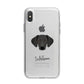 Greek Harehound Personalised iPhone X Bumper Case on Silver iPhone Alternative Image 1