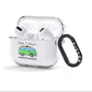 Green Bespoke Campervan Adventures AirPods Clear Case 3rd Gen Side Image