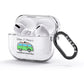 Green Bespoke Campervan Adventures AirPods Glitter Case 3rd Gen Side Image