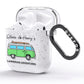 Green Bespoke Campervan Adventures AirPods Glitter Case Side Image