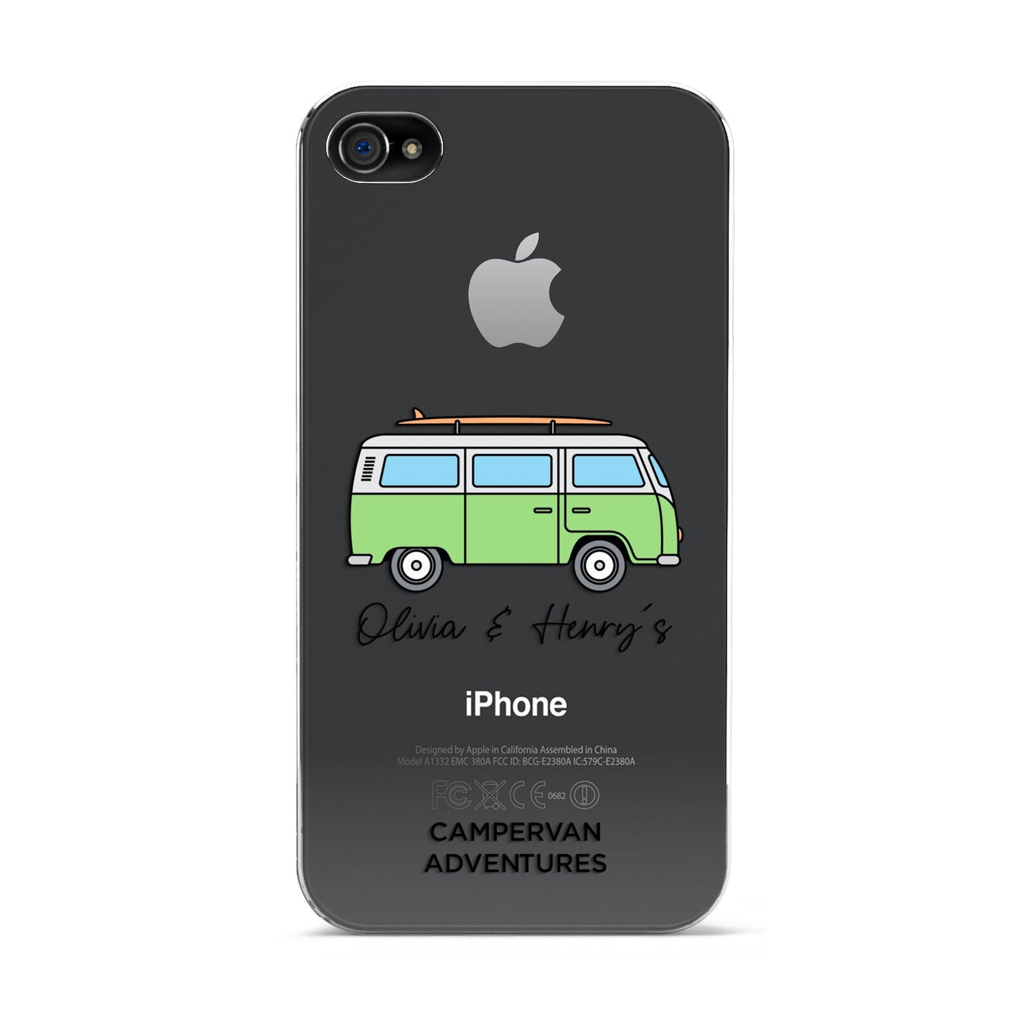 Green Bespoke Campervan Adventures Apple iPhone 4s Case