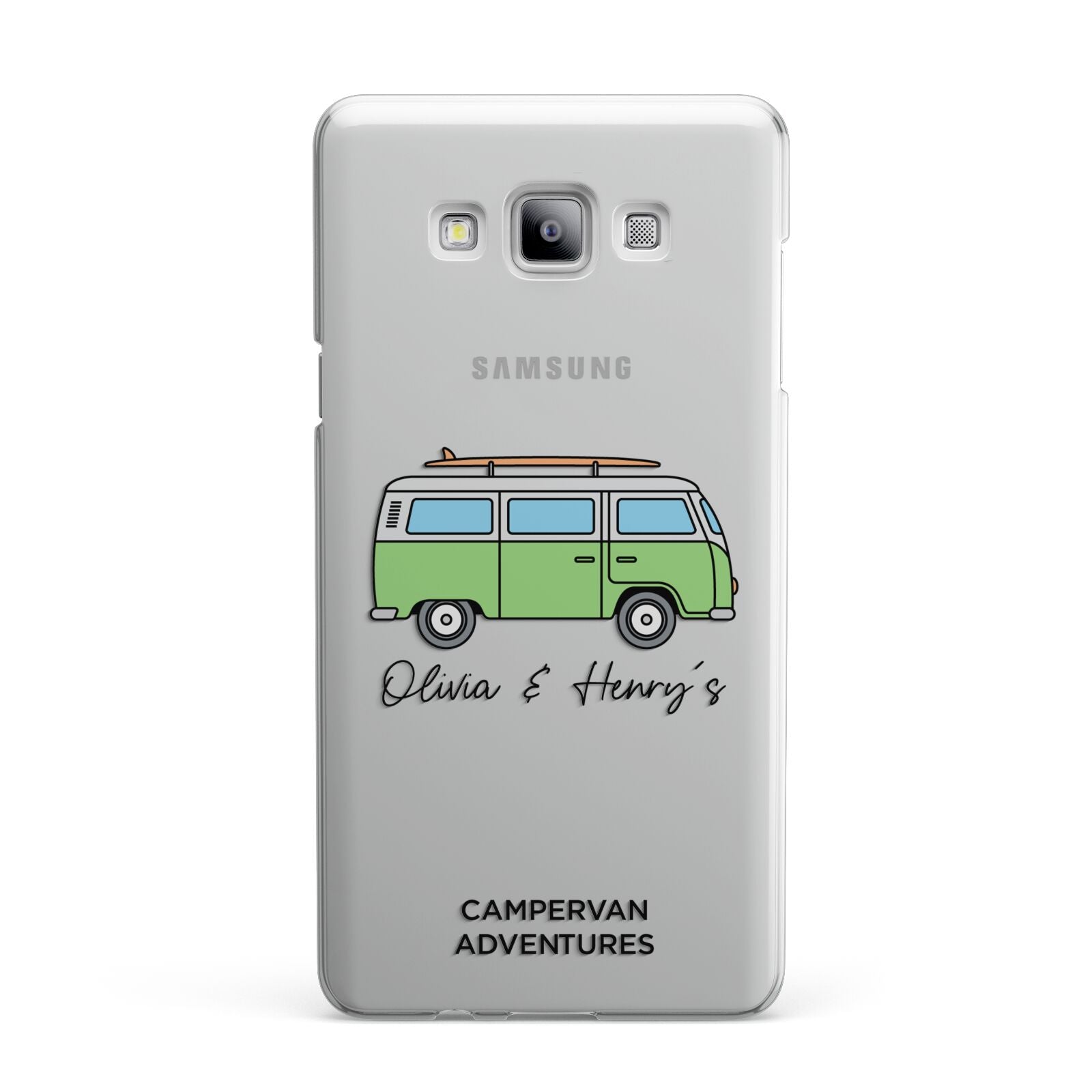 Green Bespoke Campervan Adventures Samsung Galaxy A7 2015 Case