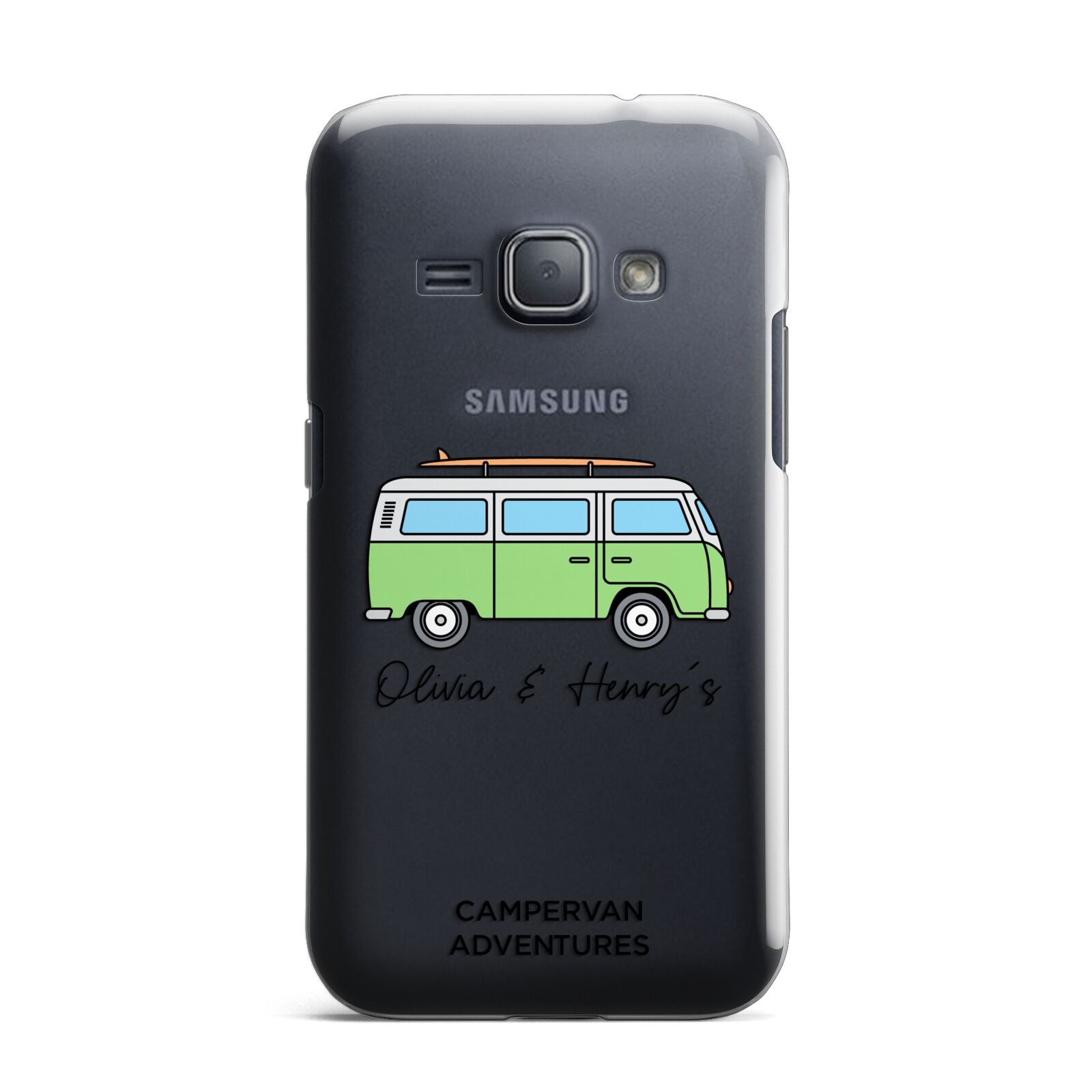 Green Bespoke Campervan Adventures Samsung Galaxy J1 2016 Case