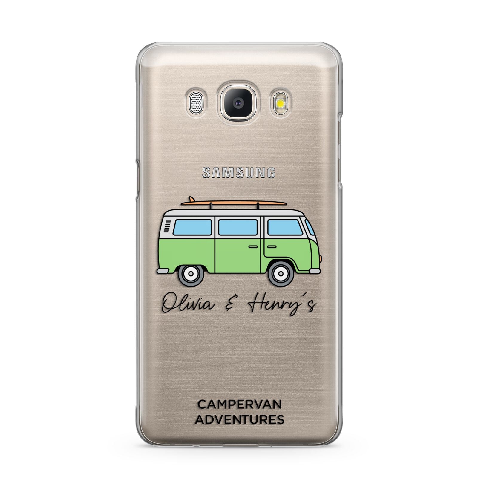 Green Bespoke Campervan Adventures Samsung Galaxy J5 2016 Case