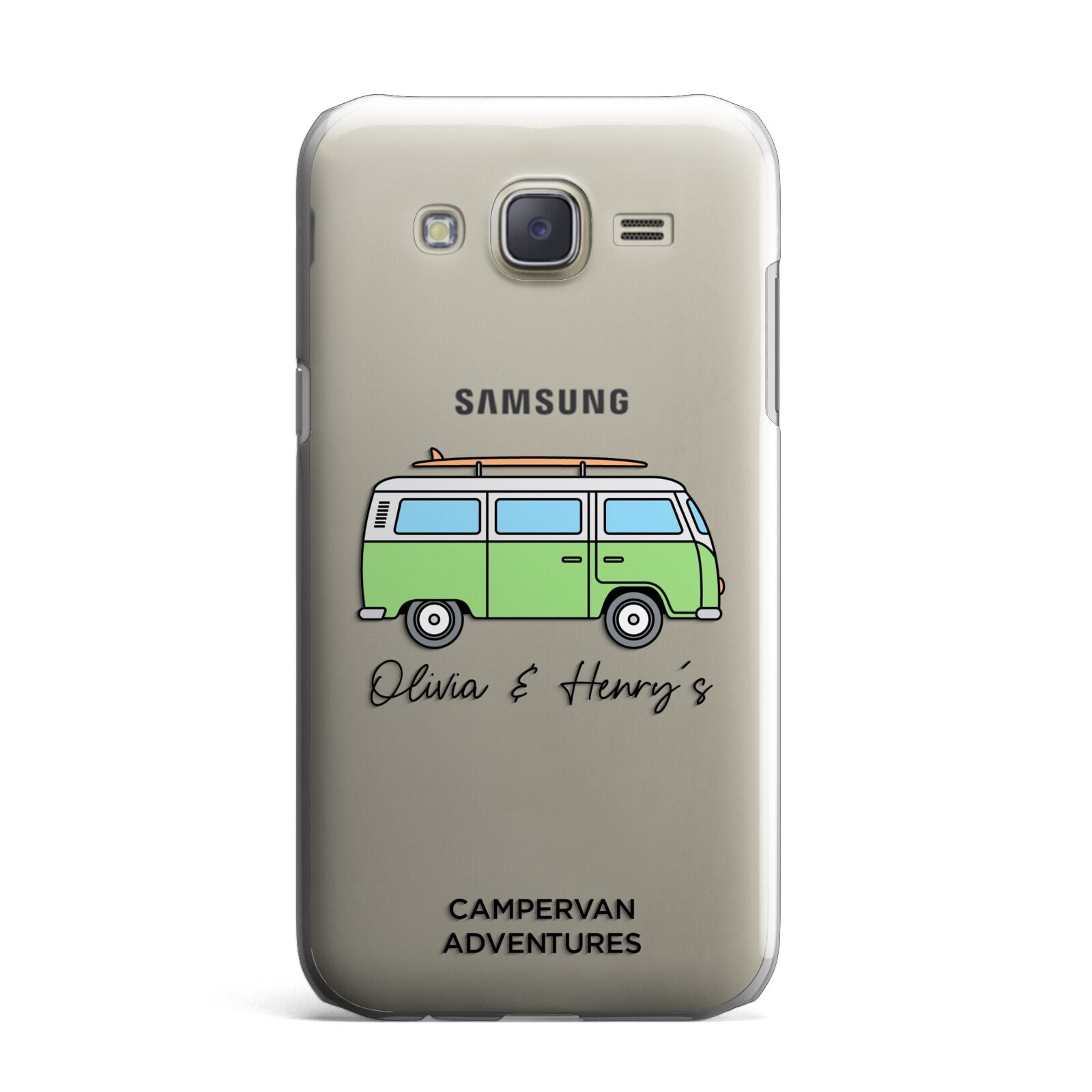 Green Bespoke Campervan Adventures Samsung Galaxy J7 Case