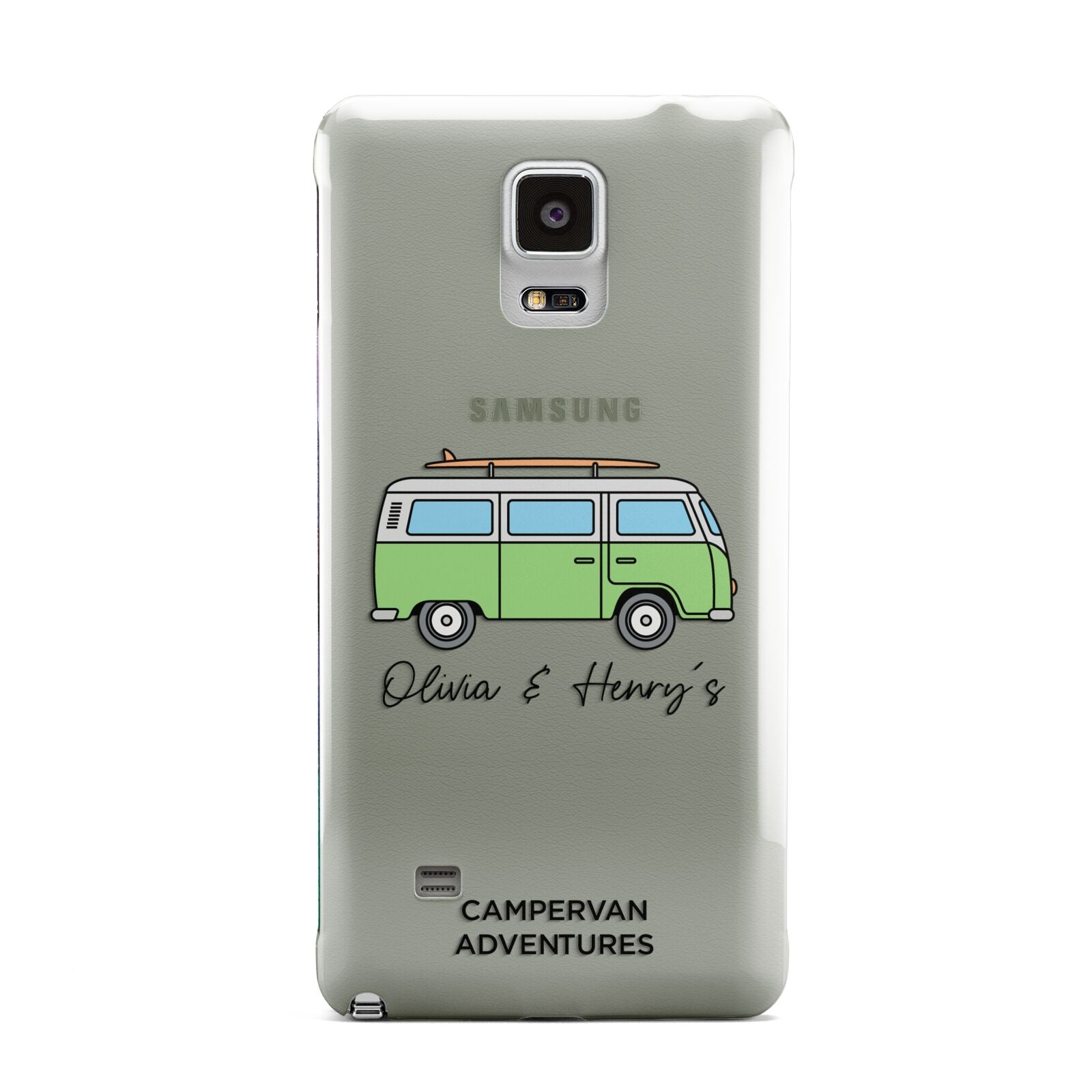 Green Bespoke Campervan Adventures Samsung Galaxy Note 4 Case