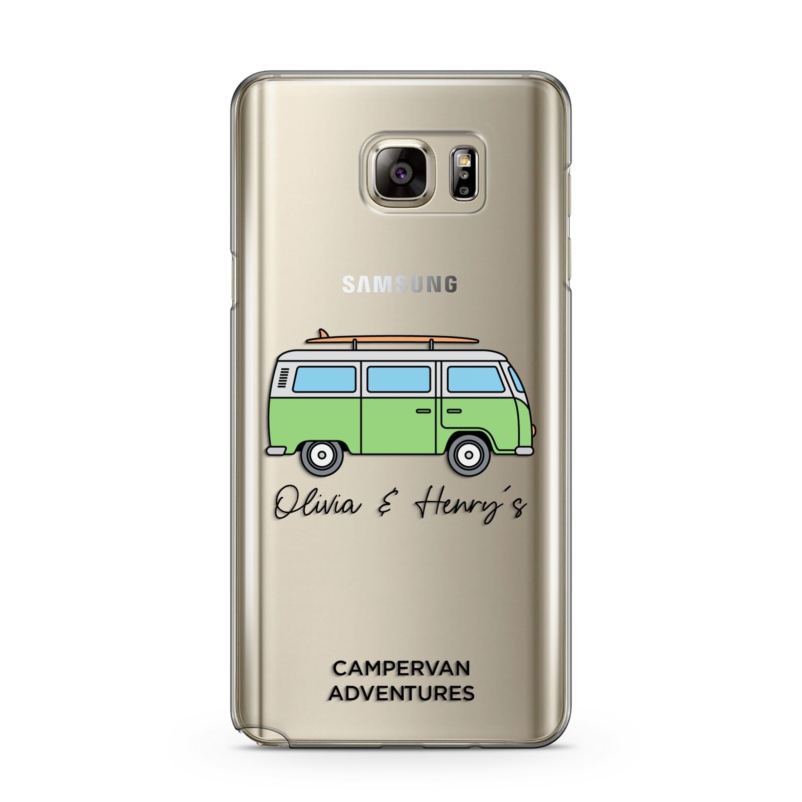 Green Bespoke Campervan Adventures Samsung Galaxy Note 5 Case