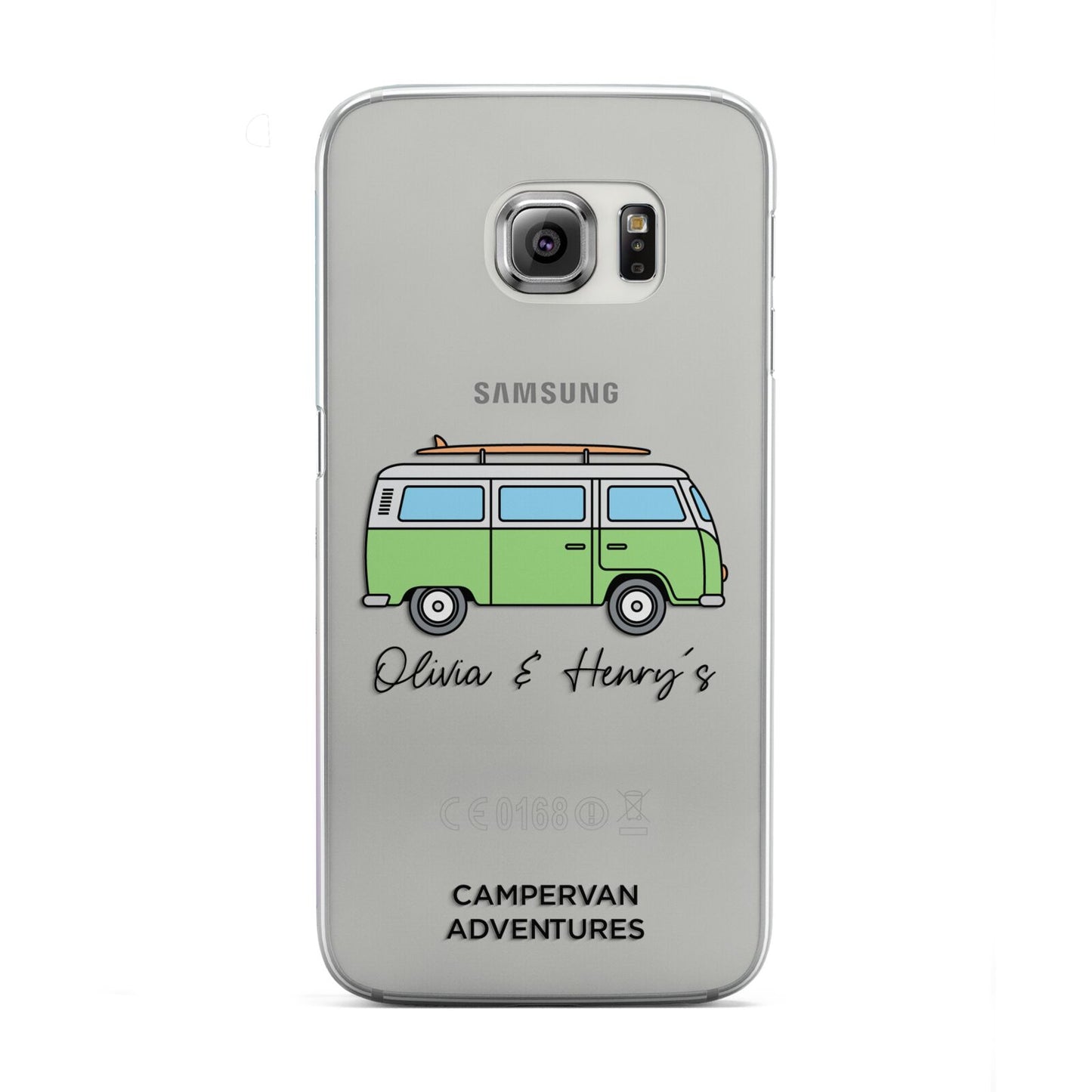 Green Bespoke Campervan Adventures Samsung Galaxy S6 Edge Case