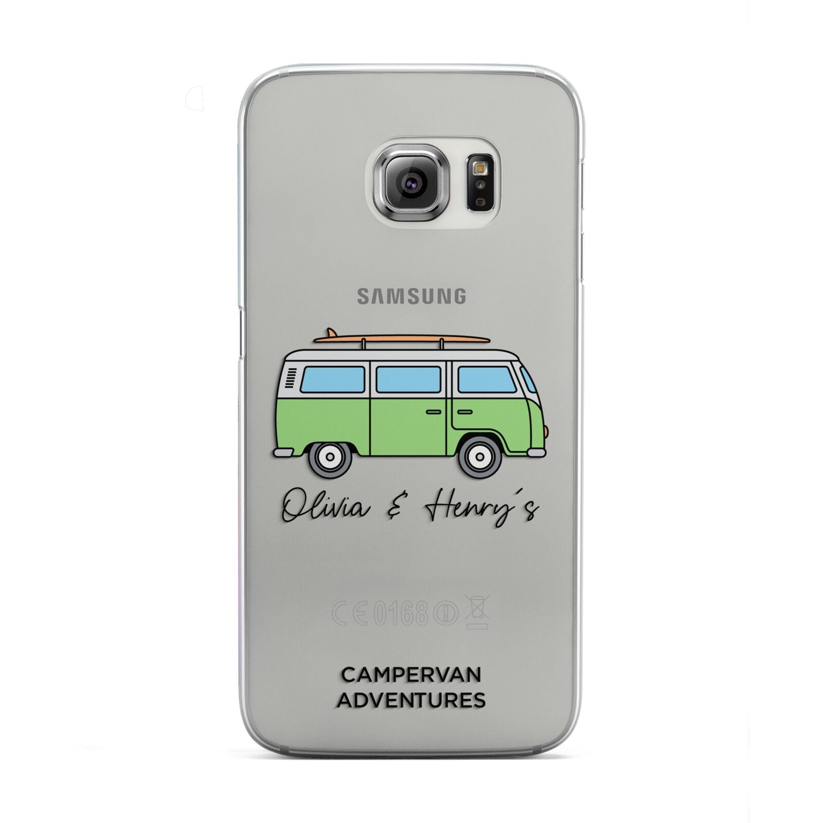 Green Bespoke Campervan Adventures Samsung Galaxy S6 Edge Case
