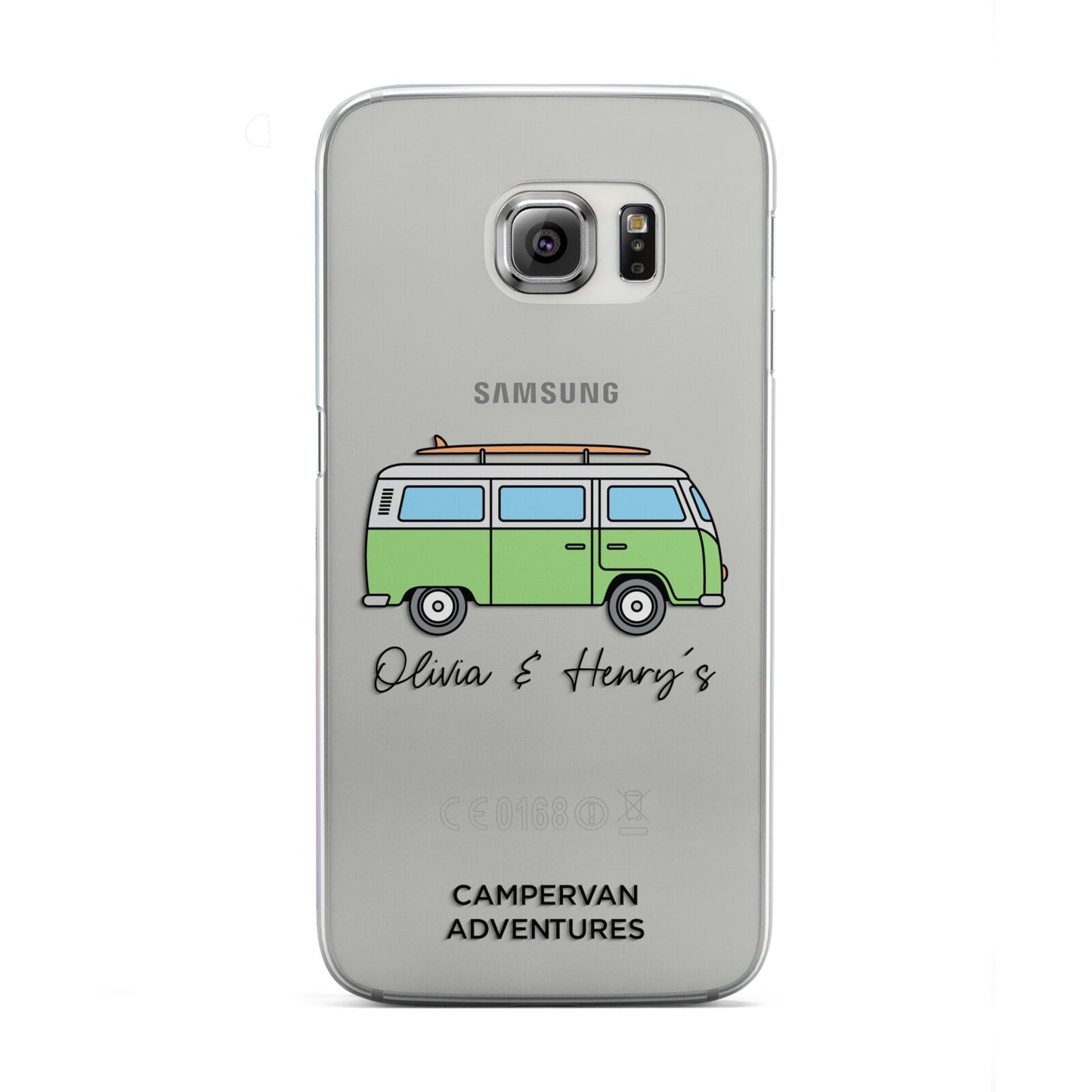 Green Bespoke Campervan Adventures Samsung Galaxy S6 Edge Case