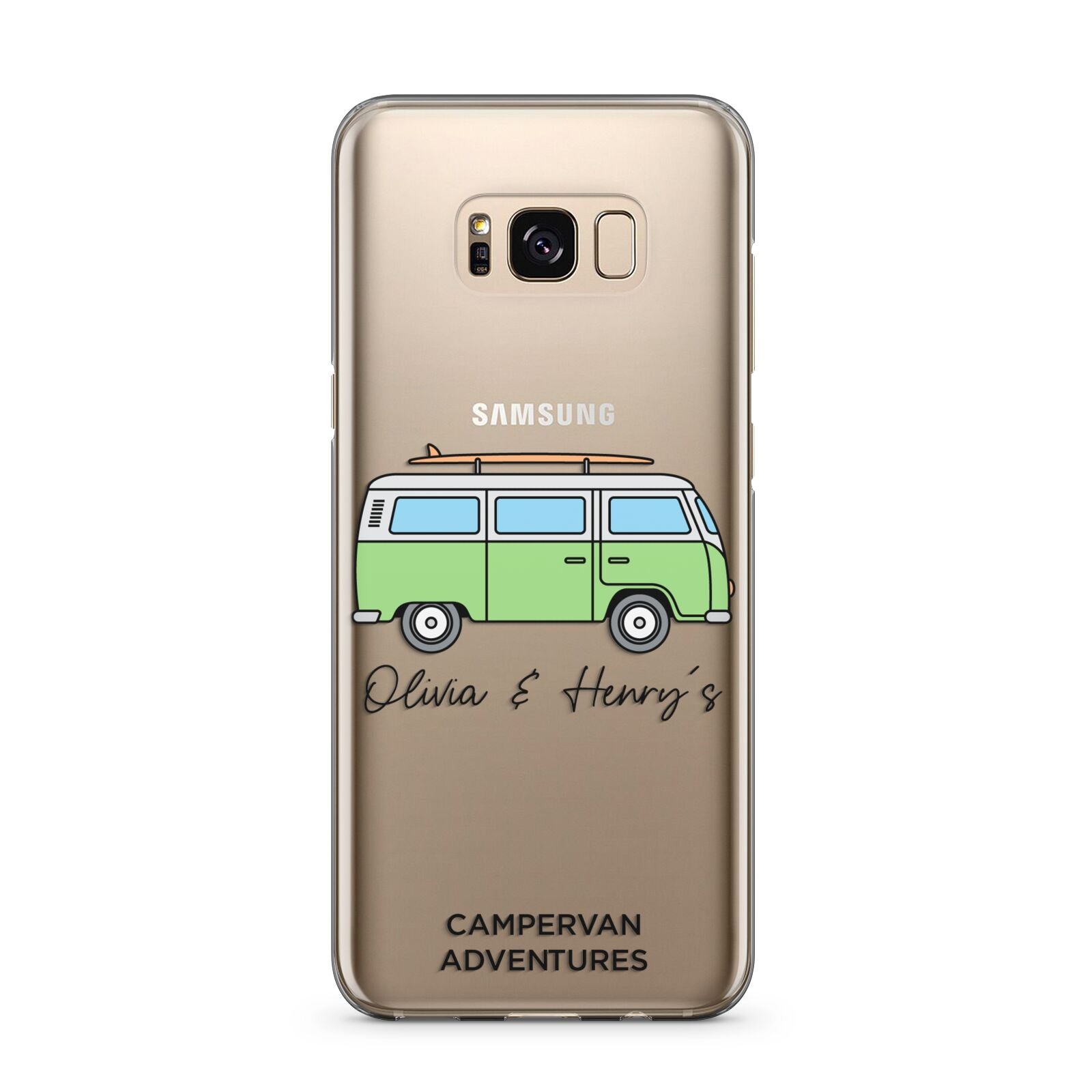 Green Bespoke Campervan Adventures Samsung Galaxy S8 Plus Case