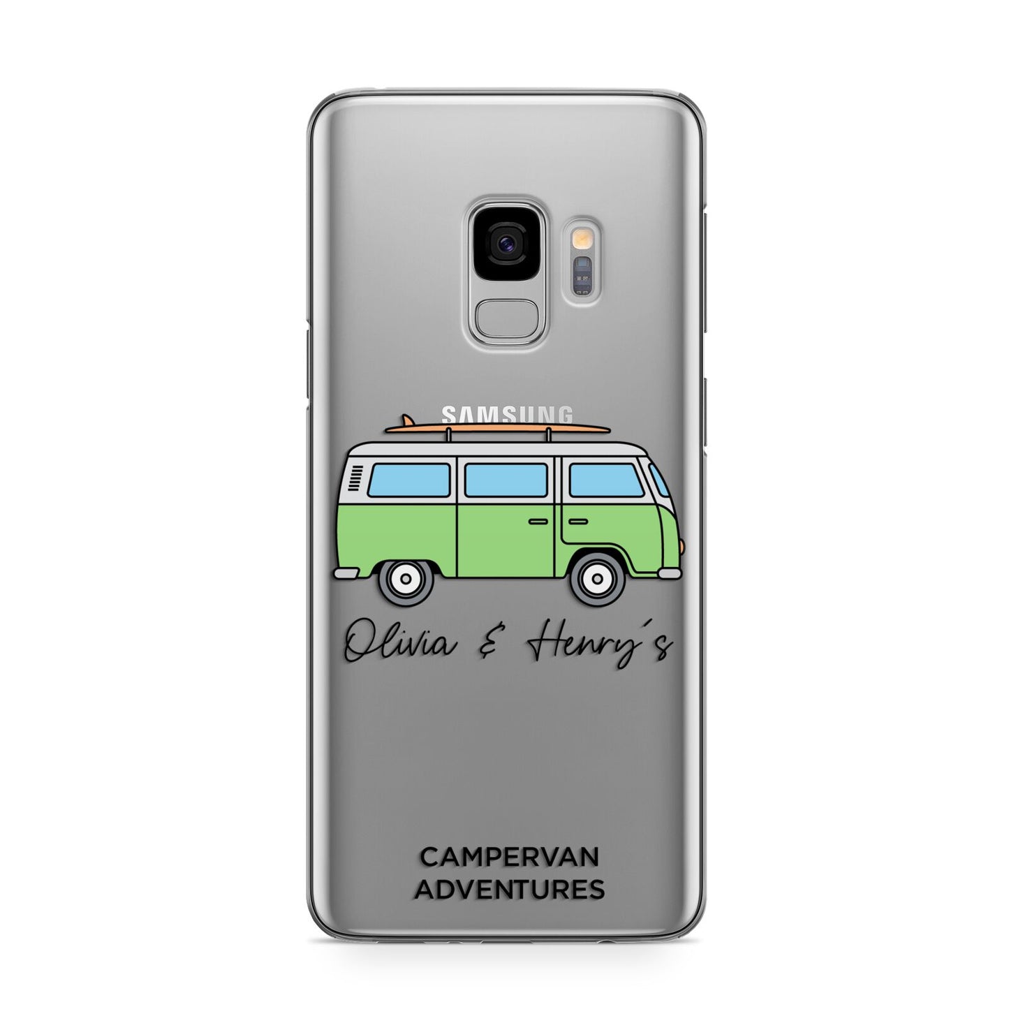 Green Bespoke Campervan Adventures Samsung Galaxy S9 Case