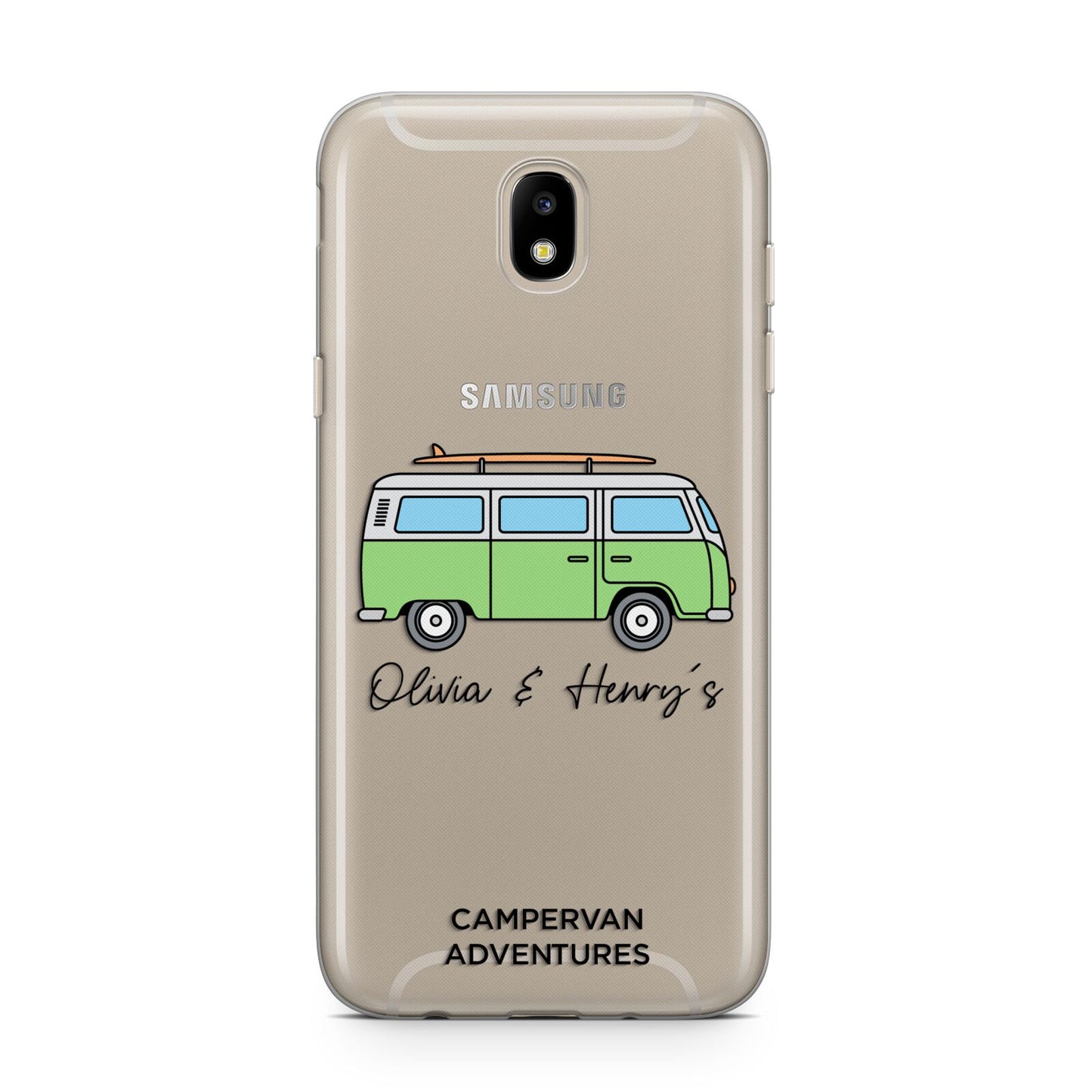 Green Bespoke Campervan Adventures Samsung J5 2017 Case
