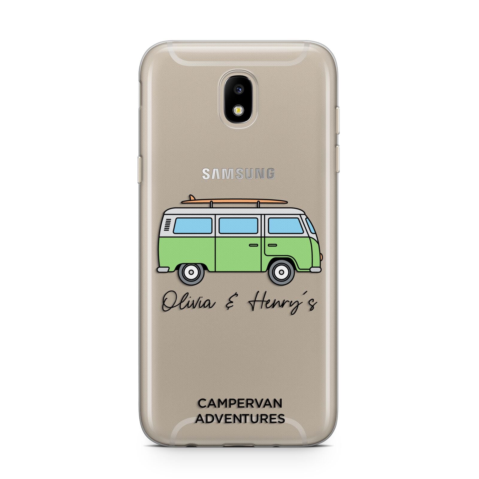 Green Bespoke Campervan Adventures Samsung J5 2017 Case