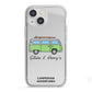 Green Bespoke Campervan Adventures iPhone 13 Mini TPU Impact Case with White Edges