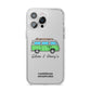 Green Bespoke Campervan Adventures iPhone 14 Pro Max Clear Tough Case Silver