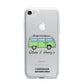 Green Bespoke Campervan Adventures iPhone 7 Bumper Case on Silver iPhone