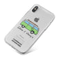Green Bespoke Campervan Adventures iPhone X Bumper Case on Silver iPhone