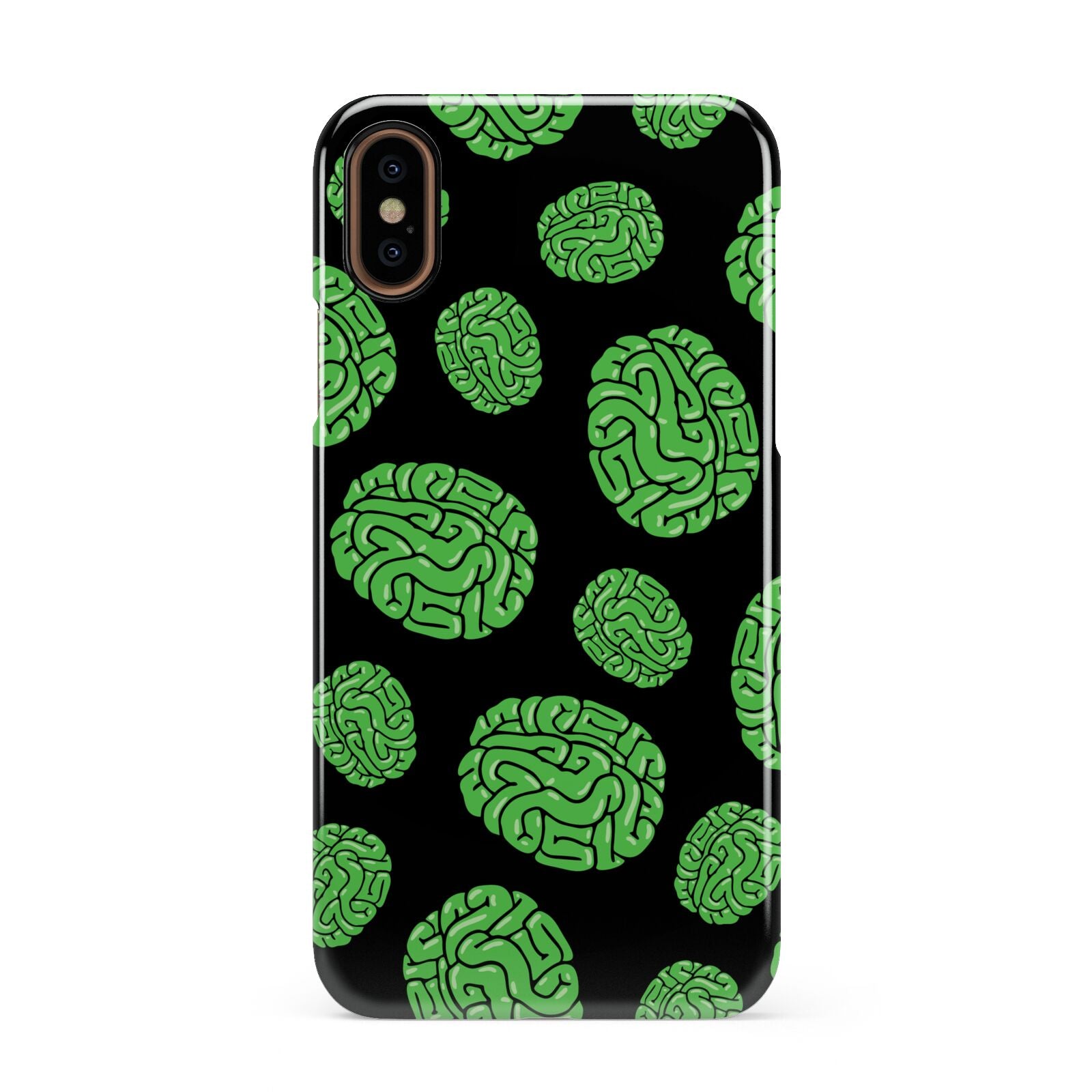 Green Brains Apple iPhone XS 3D Snap Case