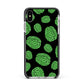 Green Brains Apple iPhone Xs Max Impact Case Black Edge on Silver Phone