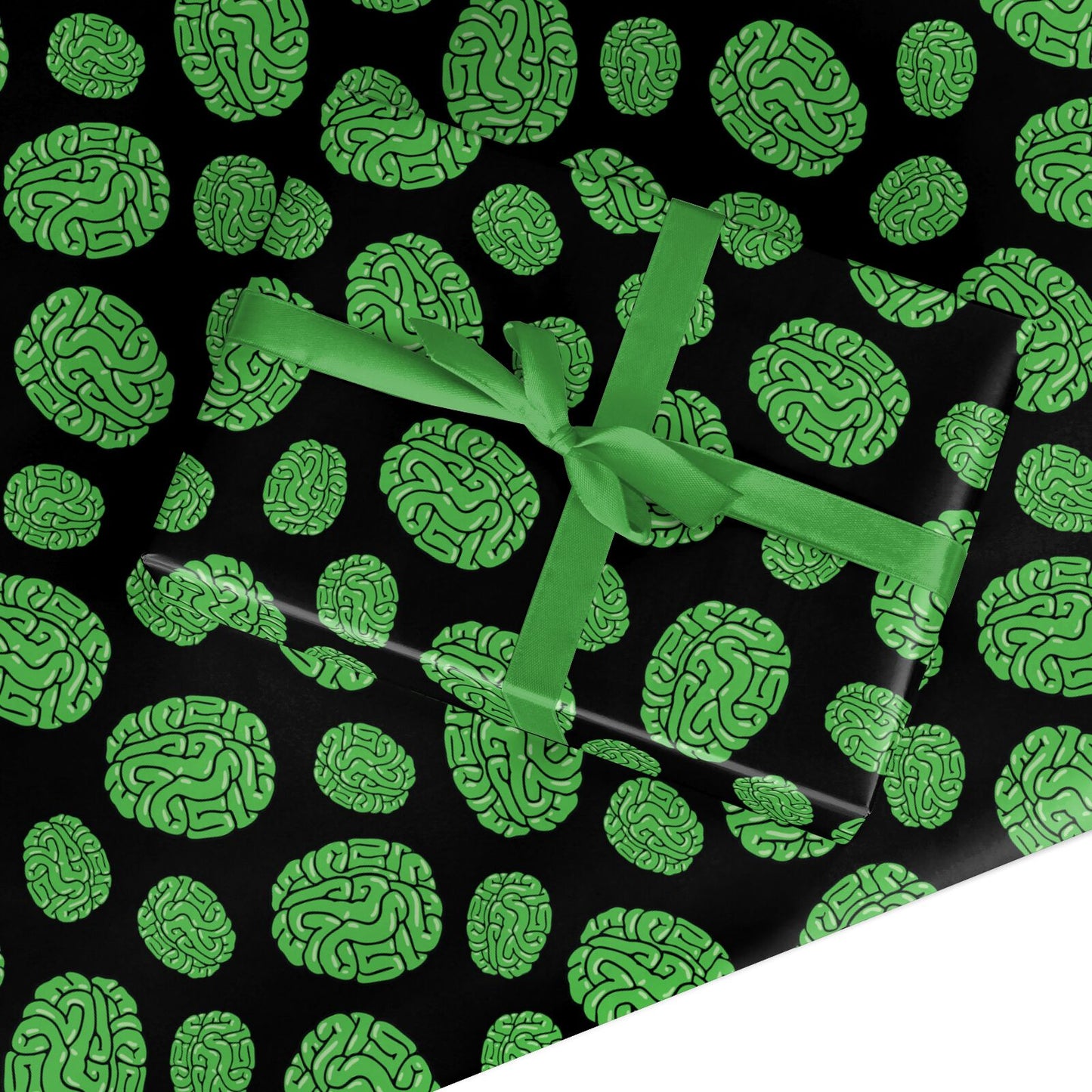 Green Brains Custom Wrapping Paper