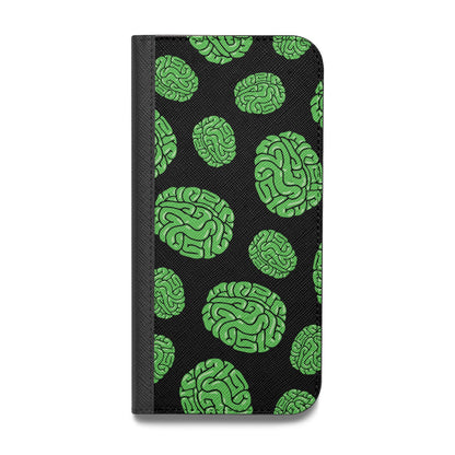 Green Brains Vegan Leather Flip iPhone Case