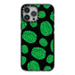 Green Brains iPhone 13 Pro Max Black Impact Case on Silver phone
