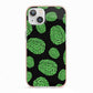 Green Brains iPhone 13 TPU Impact Case with Pink Edges