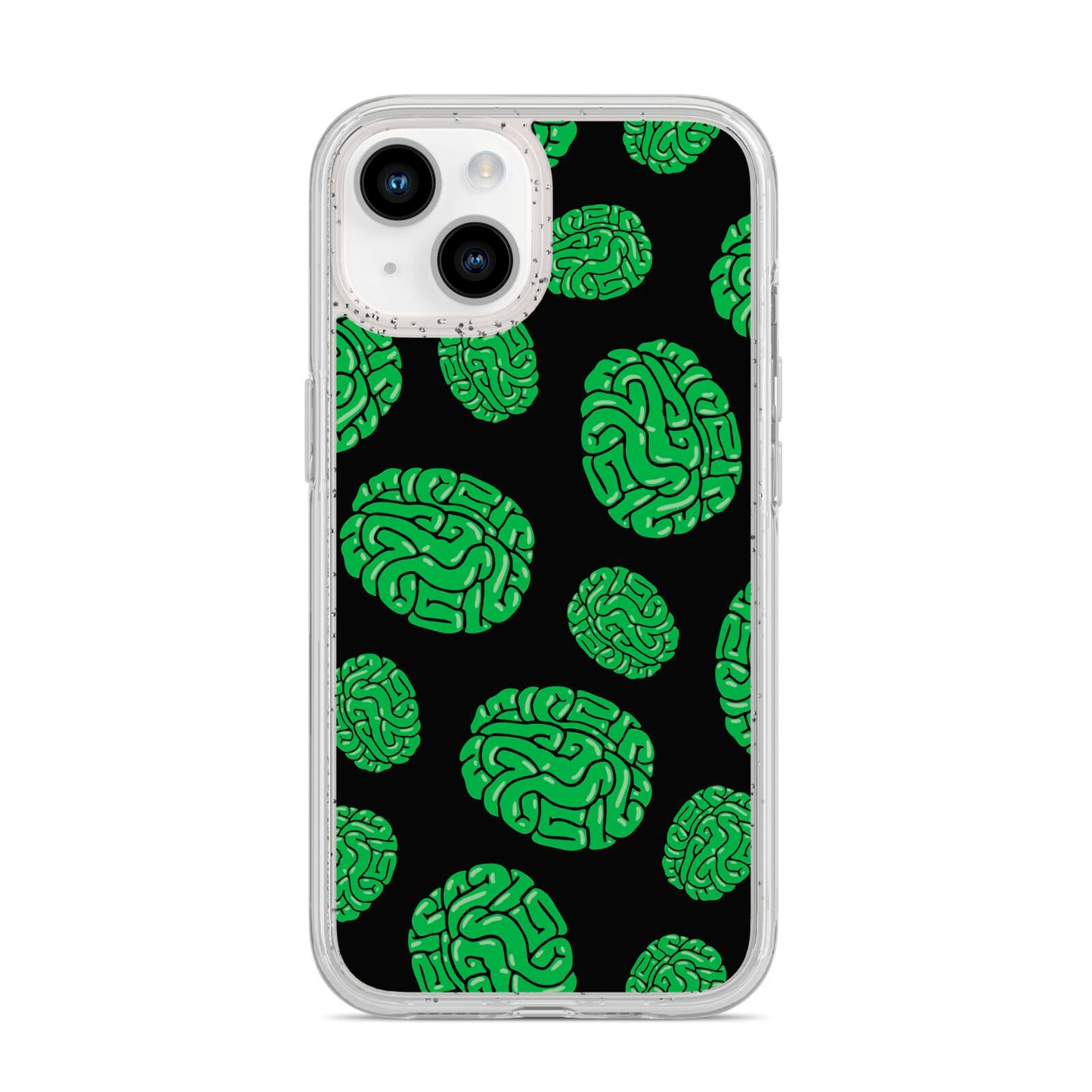 Green Brains iPhone 14 Glitter Tough Case Starlight
