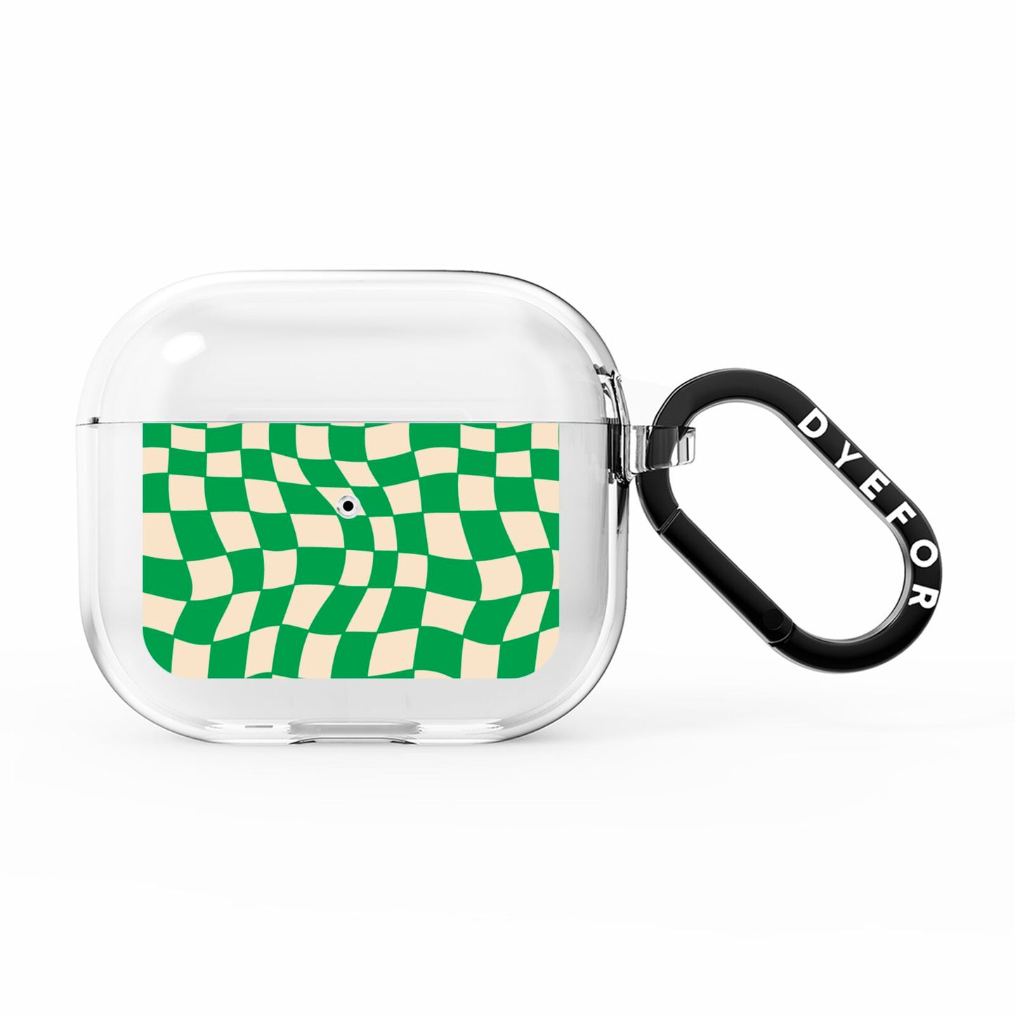 Green Check AirPods Clear Case 3rd Gen
