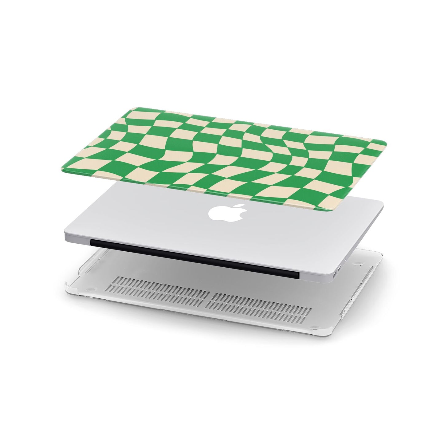 Green Check Apple MacBook Case in Detail