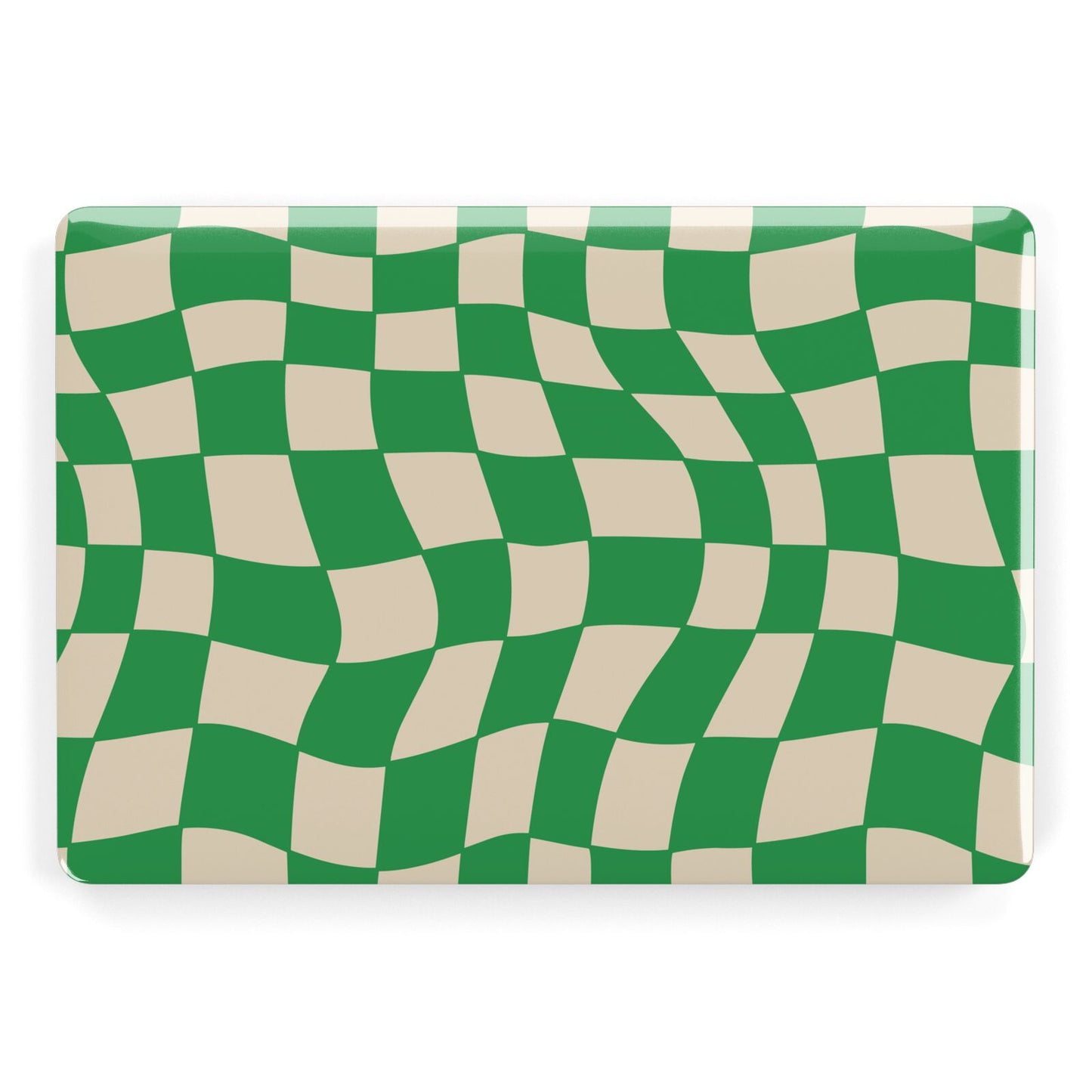 Green Check Apple MacBook Case