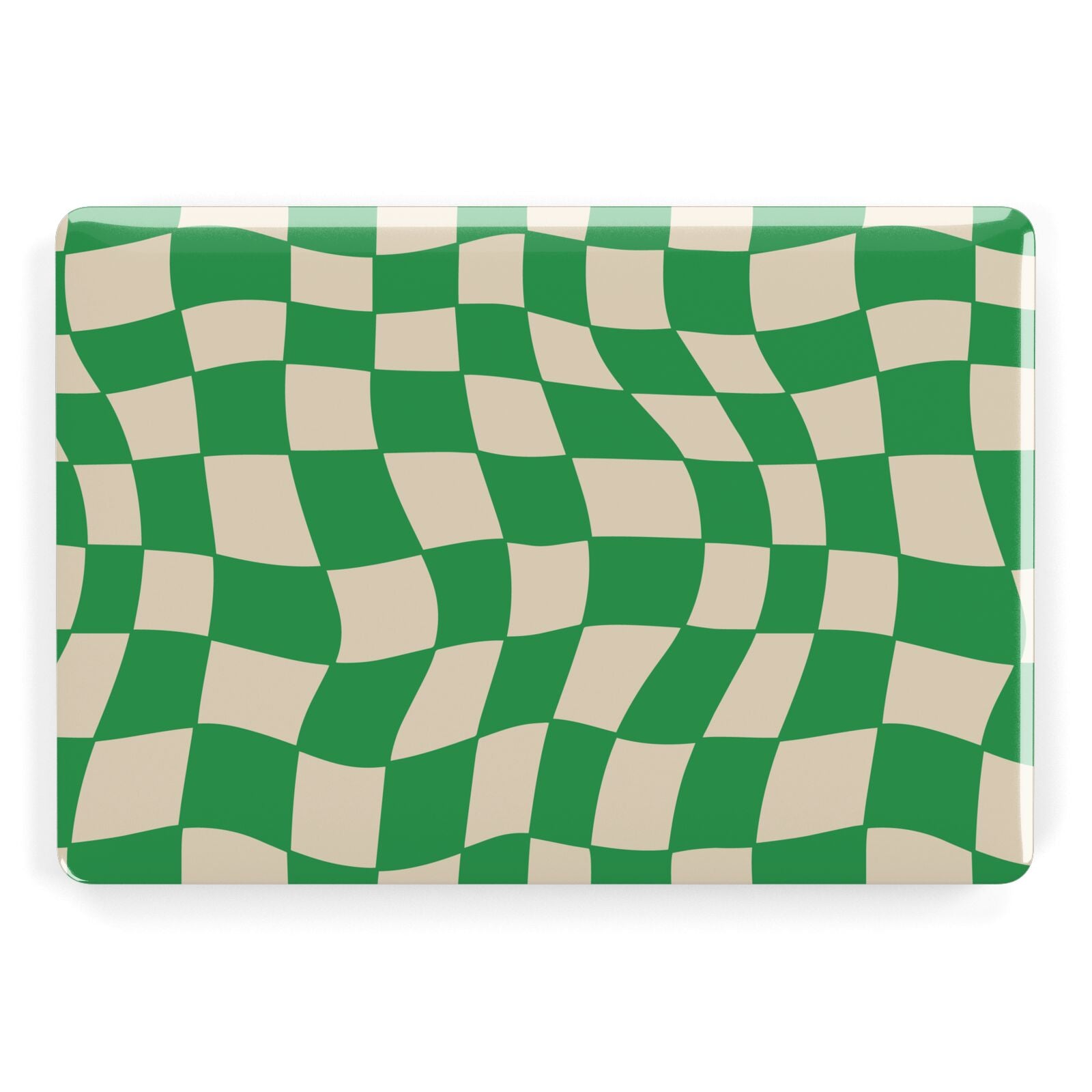 Green Check Apple MacBook Case