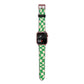 Green Check Apple Watch Strap Size 38mm with Rose Gold Hardware