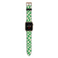 Green Check Apple Watch Strap with Gold Hardware