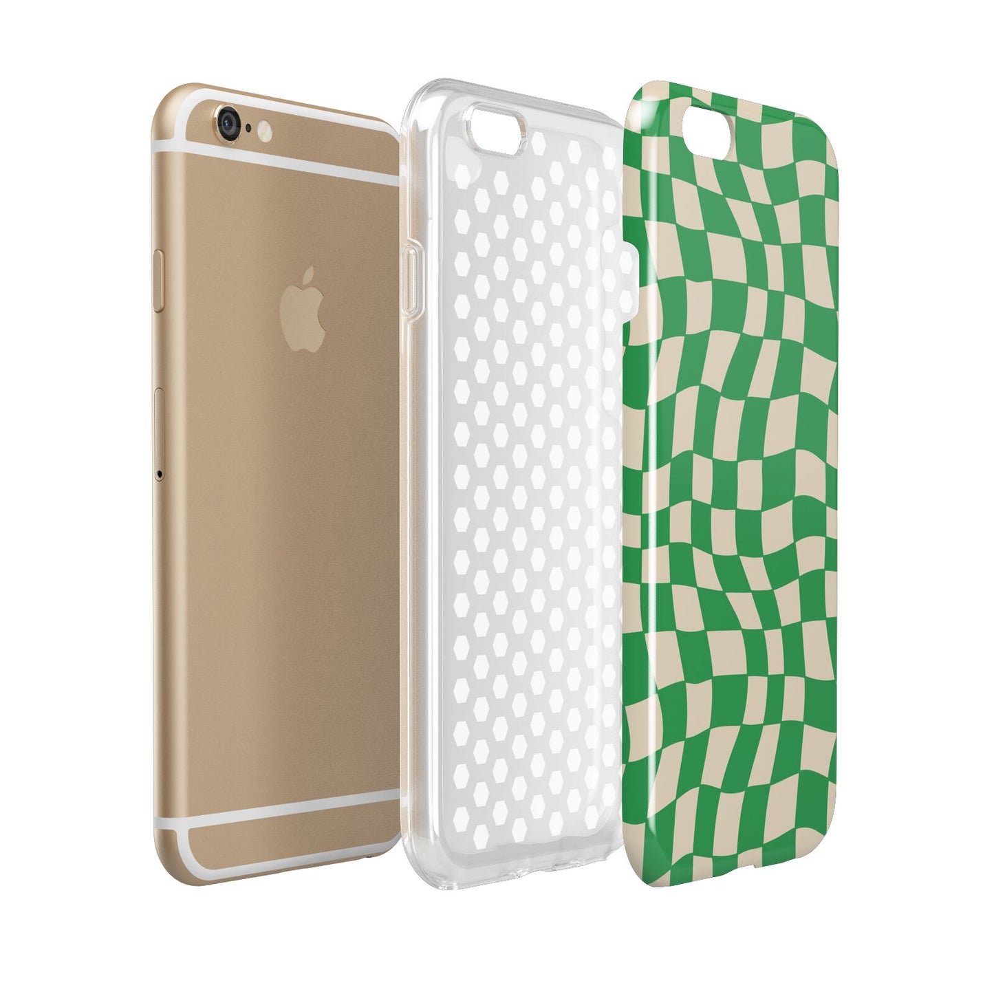 Green Check Apple iPhone 6 3D Tough Case Expanded view