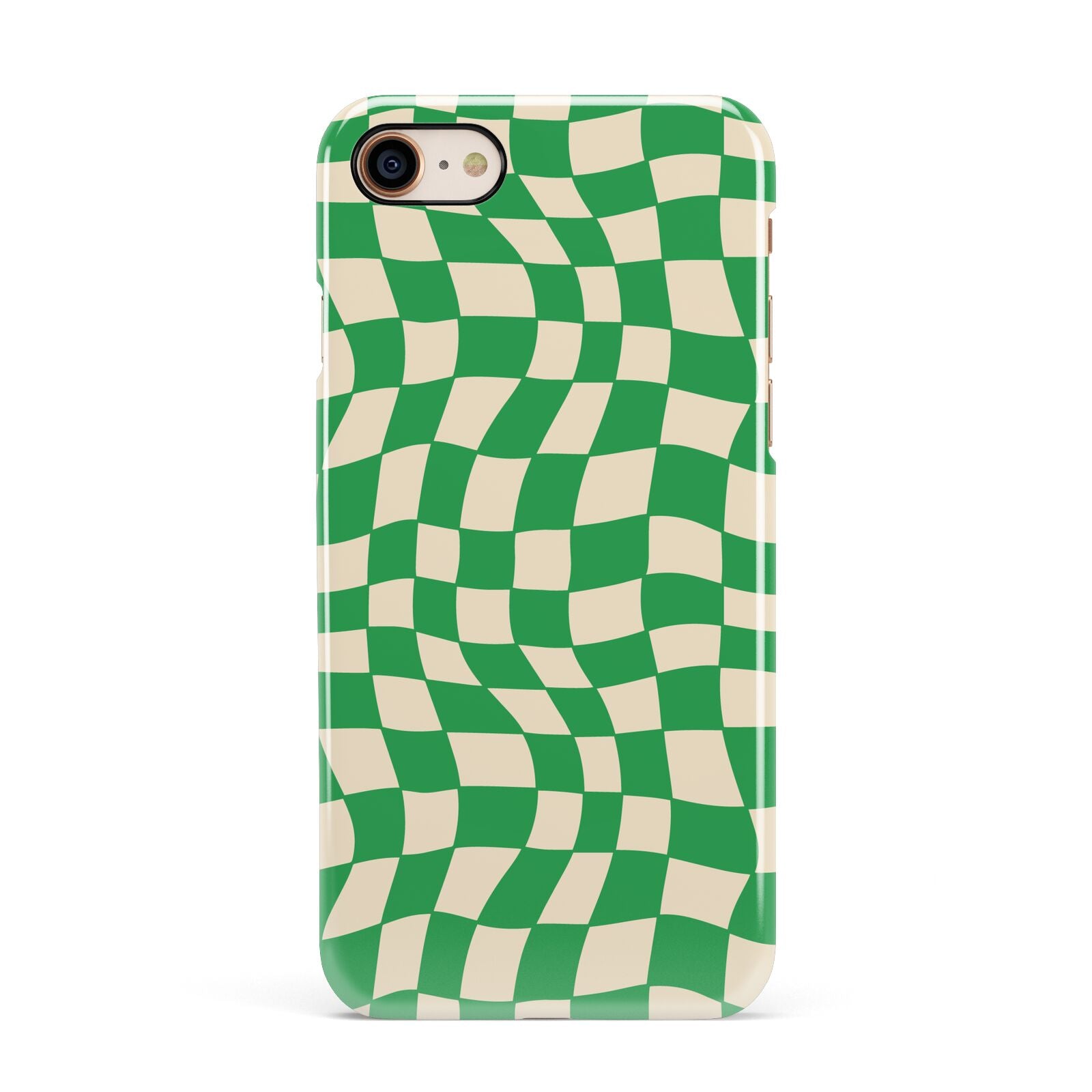 Green Check Apple iPhone 7 8 3D Snap Case