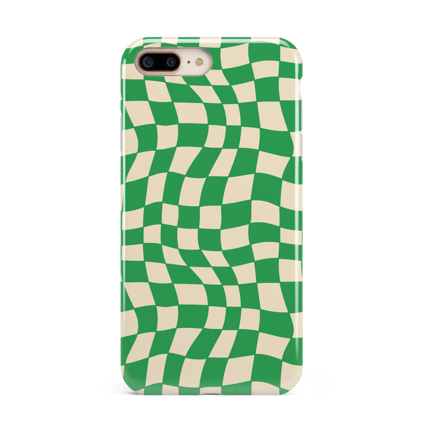 Green Check Apple iPhone 7 8 Plus 3D Tough Case