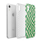 Green Check Apple iPhone XR White 3D Tough Case Expanded view