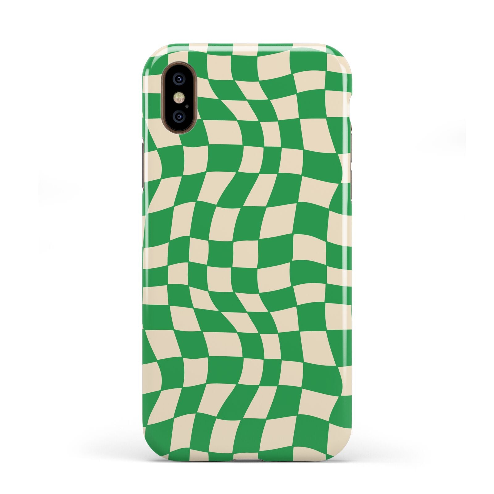 Green Check Apple iPhone XS 3D Tough
