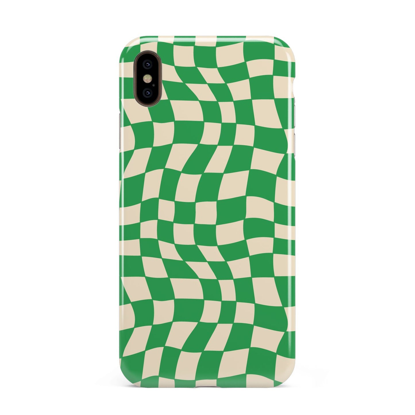 Green Check Apple iPhone Xs Max 3D Tough Case